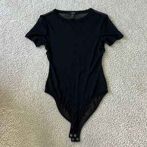 Black Mesh Bodysuit